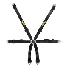 Schroth Clubman 2x2 6 Point Black Motorsport Harness - FIA 8853-2016 Approved