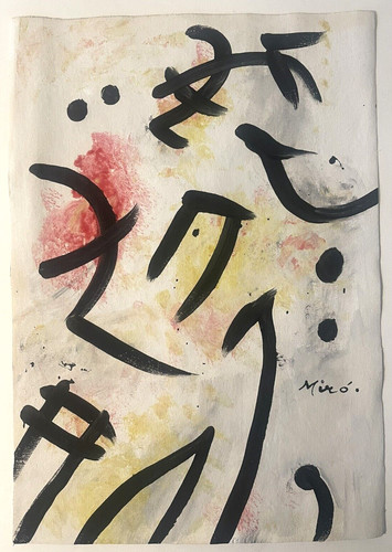 Miro joan original painting - miro,