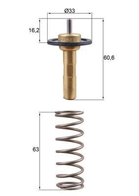 Thermostat coolant tx31190d - thermostat,,