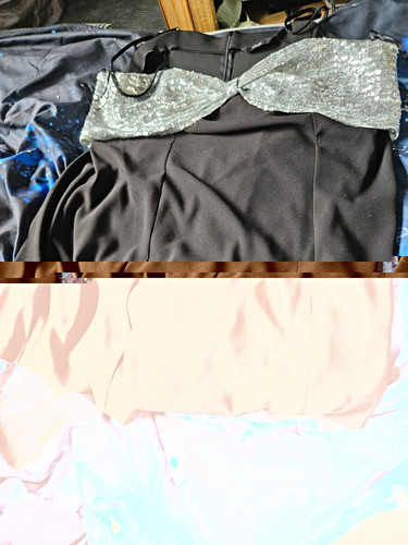 Women black silver sequin - black,