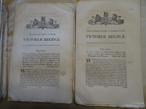 Railway victorian acts - railway,