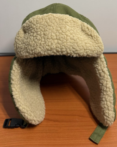 Green trapper hat faux - green,