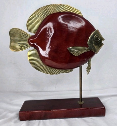 Vintage penco brass wood - vintage,