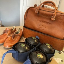 Complete Vintage Lawn Bowls