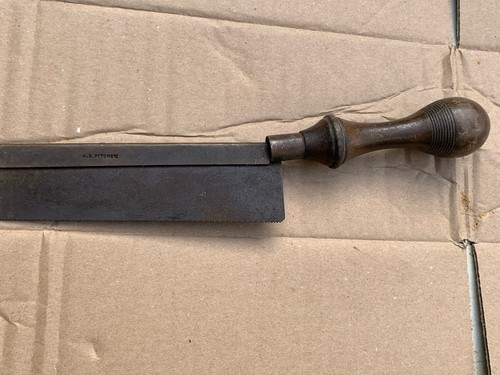 Vintage brass backed saw - brass,
