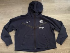 Chelsea FC Nike Tech Fleece Trivago Player Issue Women’s Blue Track Top Size XL
