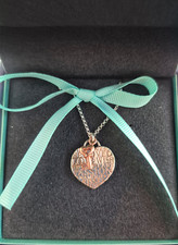 Dower & Hall Memento Sterling Silver Engraved Heart & key pendant necklace NEW