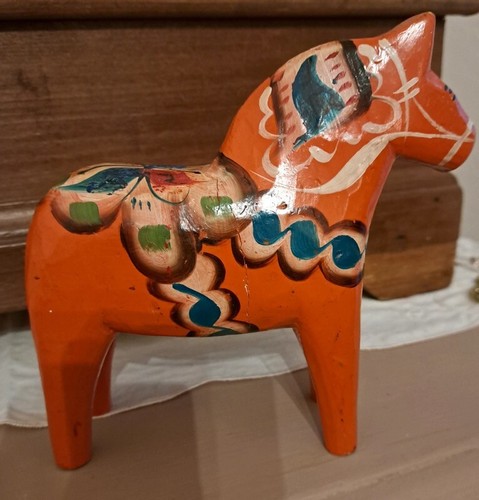 Vintage dala swedish - dala, carved