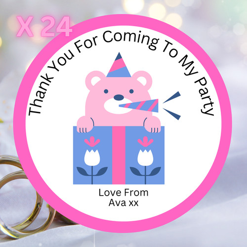 Personalised birthday stickers - personalised,