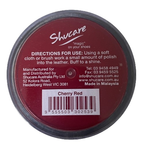 Cherry red shoe polish - red,