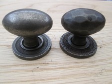 10 X WROUGHT CAST IRON VINTAGE OVAL CUPBOARD DRAWER KITCHEN DOOR KNOBS HANDLE