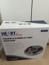 Heart Line Colour LCD Display Foot Massager Excellent Condition In Box