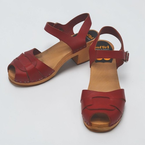 Swedish hasbeens toffel red - swedish,