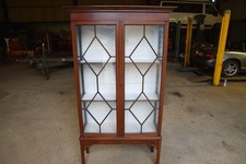 ANTIQUE TALL CHINA DISPLAY