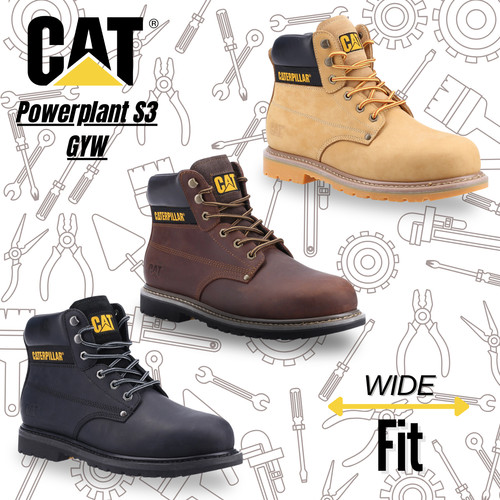 Mens cat safety boots - cat,