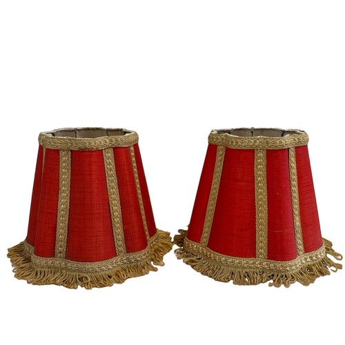 Pair vintage empire lampshades - vintage,