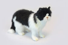 Hansa Standing Black/White Cat 6485 Soft Toy Sold by Lincrafts UK Est.1993