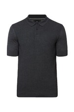 New Hugo BOSS Tailored Selection silk blend knit knitted polo t-shirt top Medium