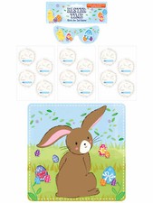 Stick The Tail On The Bunny Game - Gift Present Kids Blindfold Donkey Easter Egg
