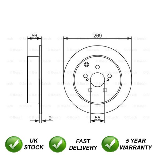 Brake discs rear sjr fits - discs,