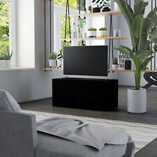 TV Cabinet Black Chipboard