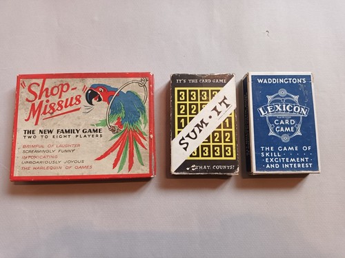 Vintage waddingtons card games - vintage,