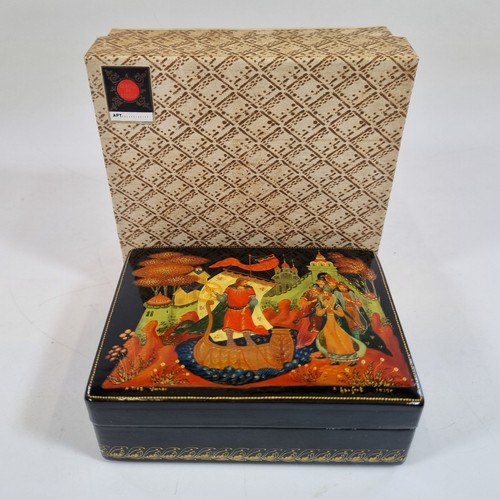 Russian signed lacquer - signed,