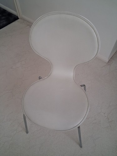 Dwell white chair - dwell,
