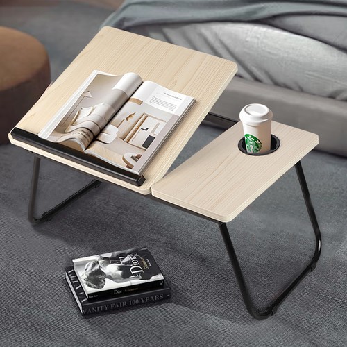 Folding laptop bed table - folding, cup