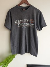 Harley-Davidson Motorcycles (Edinburgh) Men's T-Shirt Grey Medium