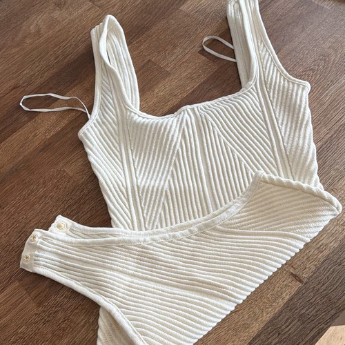 Ivory ribbed body - ivory, suit