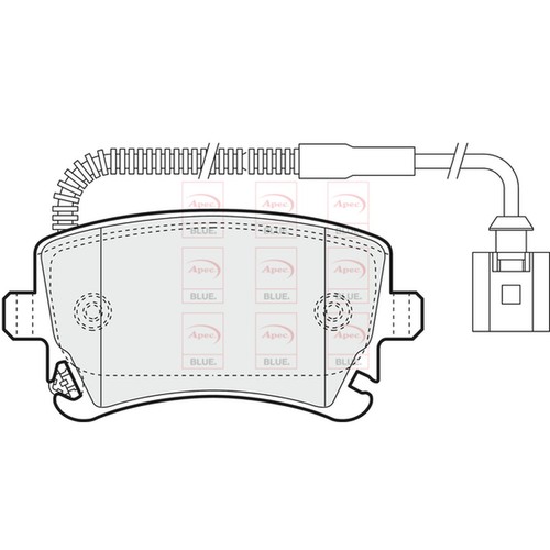 Brake pads set for - pads, b7