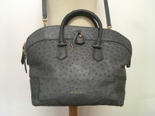 Burberry blue grey ostrich