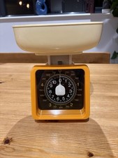 Vintage Krups Kitchen Dial Scale 946 Orange 1970’s With Original Instructions