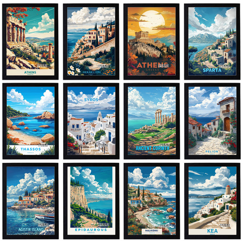 Vintage greece travel holiday - vintage,