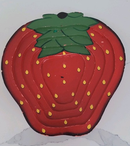 Vintage hand painted wooden - hand-painted,