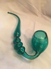 antique turquoise large glass