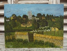 Vintage Naive Oil Painting