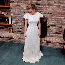 Vintage 40s Floral Lace