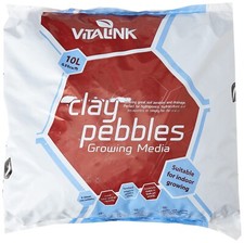Vitalink Balls Clay Pebbles Bag 10L Hydroponics Plant Pot Growing Media