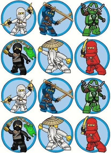 Ninjago fairy cake toppers - 24,