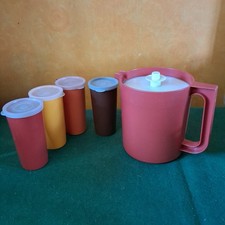 Vintage Tupperware Jug and 4