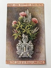 WW1 Postcard, Kings Own Scottish Borderers.
