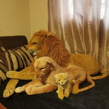 ⭐XLarge Lion Lioness Cub Family Melissa & Doug Born in Africa Soft Toys Plushies