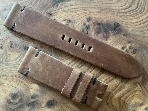 24/22mm brown distressed tan