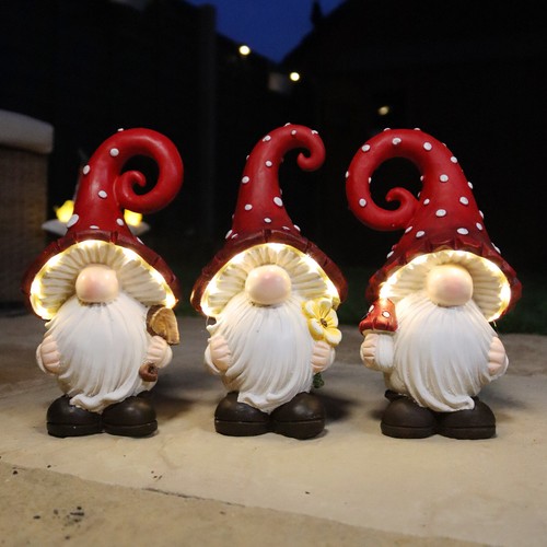 Solar toadstool gnome - solar,