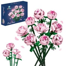 lego Pink Rose Bouquet (Custom