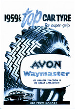 Avon Tires Vintage 50s Advert