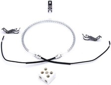 Universal Halogen Oven Cooker Heating Element Bulb With 3x Clips & Ceramic Conn