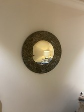 Large Round Mosaic Mirror